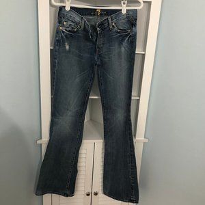 7FAM Studded jeweled jean, size 28